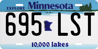 MN license plate 695LST