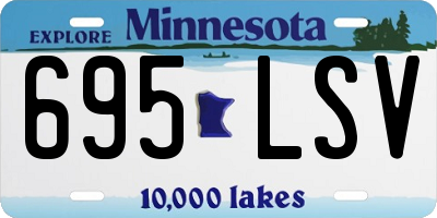 MN license plate 695LSV