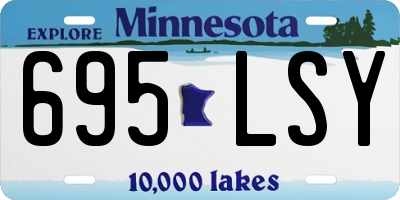 MN license plate 695LSY