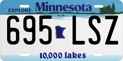 MN license plate 695LSZ