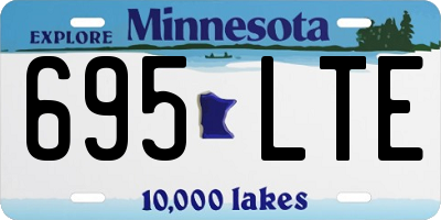 MN license plate 695LTE