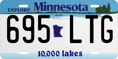 MN license plate 695LTG