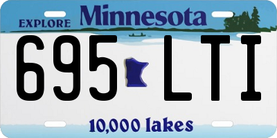 MN license plate 695LTI