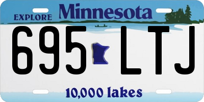 MN license plate 695LTJ
