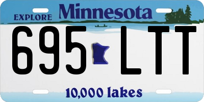 MN license plate 695LTT