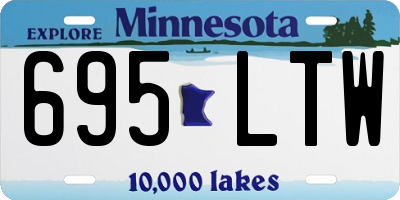 MN license plate 695LTW