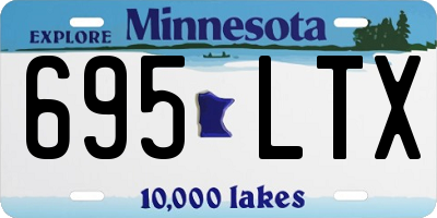 MN license plate 695LTX