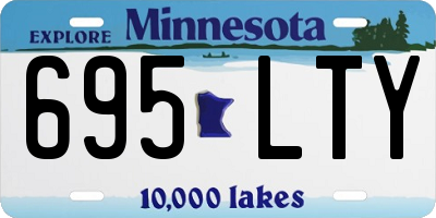 MN license plate 695LTY