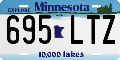 MN license plate 695LTZ