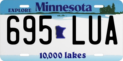 MN license plate 695LUA