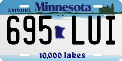 MN license plate 695LUI