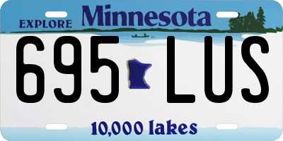 MN license plate 695LUS
