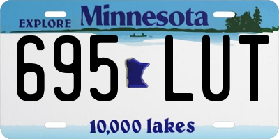 MN license plate 695LUT