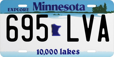 MN license plate 695LVA