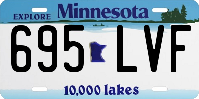 MN license plate 695LVF