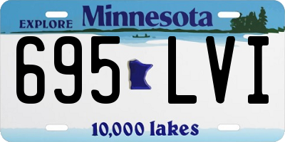 MN license plate 695LVI