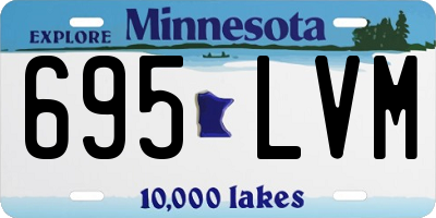 MN license plate 695LVM