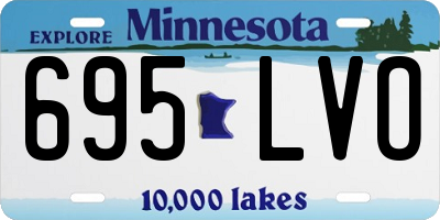 MN license plate 695LVO