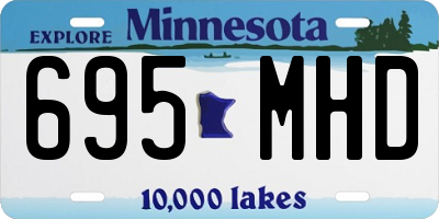 MN license plate 695MHD
