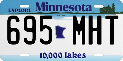 MN license plate 695MHT