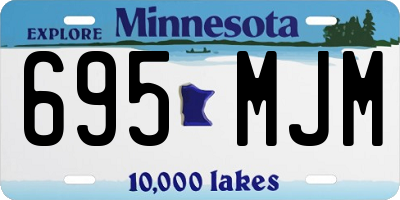 MN license plate 695MJM