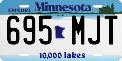 MN license plate 695MJT