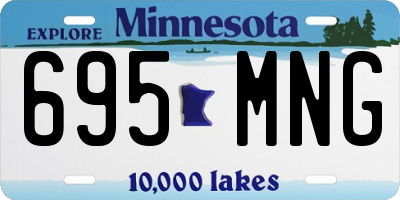 MN license plate 695MNG