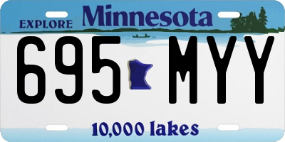 MN license plate 695MYY