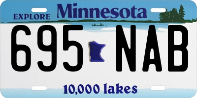 MN license plate 695NAB