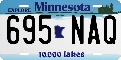 MN license plate 695NAQ