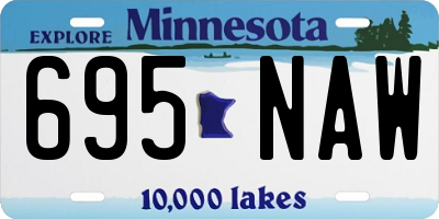 MN license plate 695NAW
