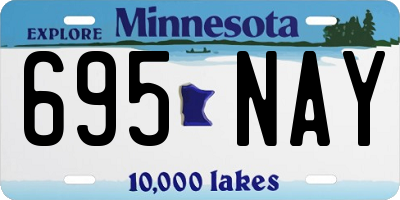 MN license plate 695NAY
