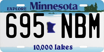 MN license plate 695NBM
