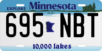 MN license plate 695NBT