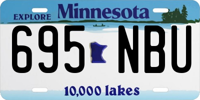 MN license plate 695NBU