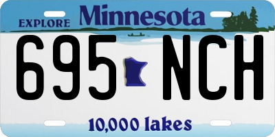 MN license plate 695NCH