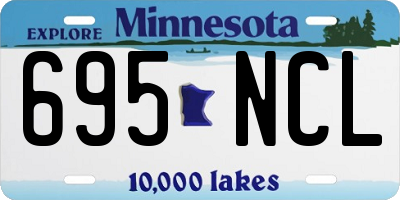 MN license plate 695NCL