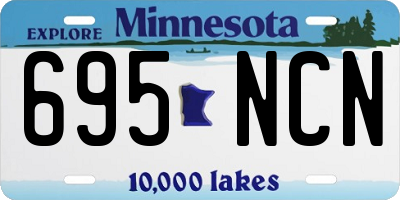 MN license plate 695NCN