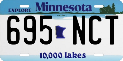 MN license plate 695NCT