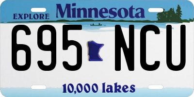 MN license plate 695NCU