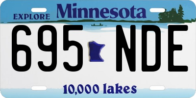 MN license plate 695NDE