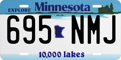 MN license plate 695NMJ