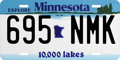 MN license plate 695NMK