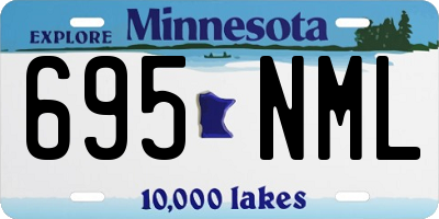 MN license plate 695NML