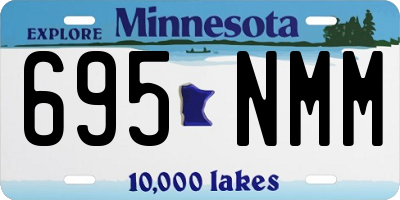 MN license plate 695NMM