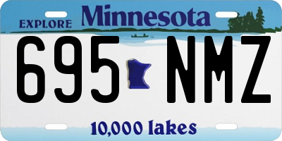 MN license plate 695NMZ