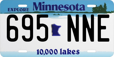 MN license plate 695NNE