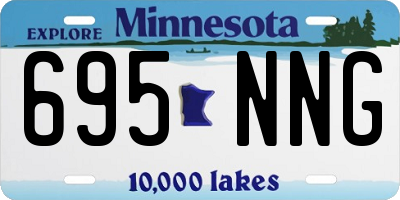 MN license plate 695NNG