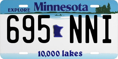 MN license plate 695NNI