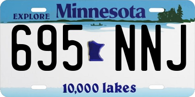 MN license plate 695NNJ